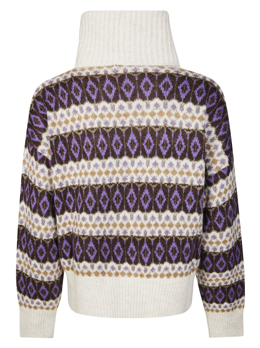 Liu Jo Cropped Turtleneck Sweater