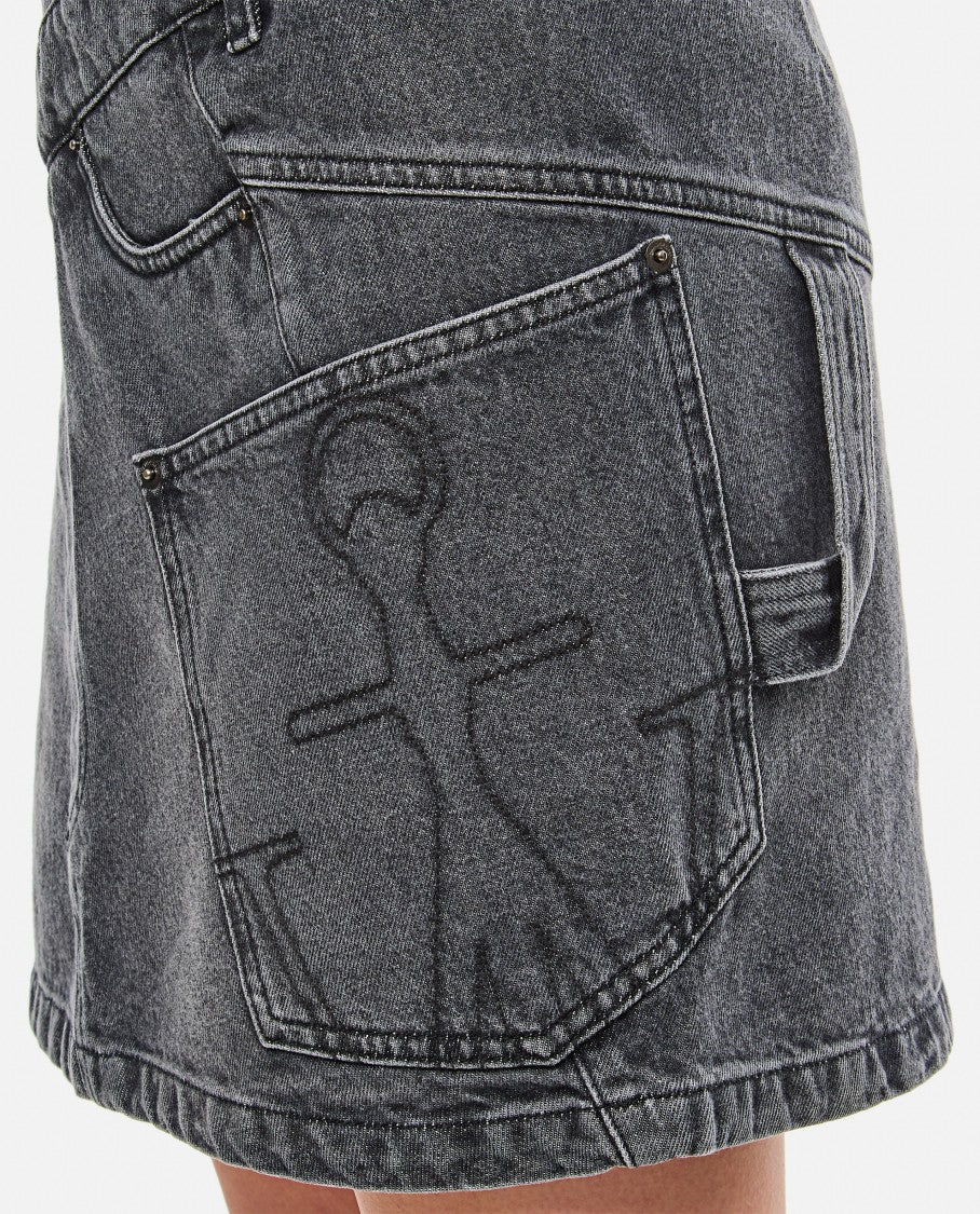 J. W. Anderson Denim Twisted Skirt