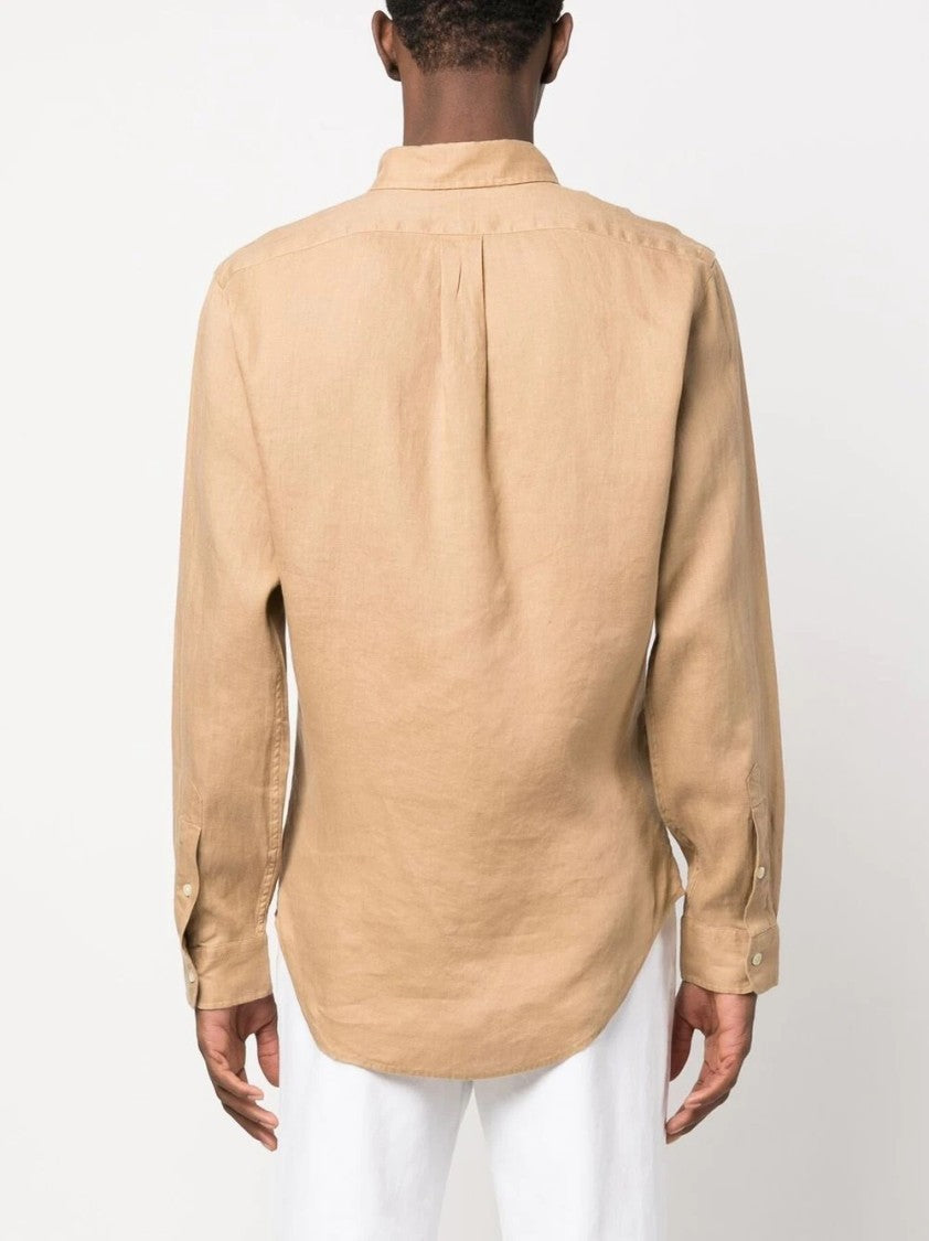 Polo Ralph Lauren Long Sleeve Button-Down Linen Shirt