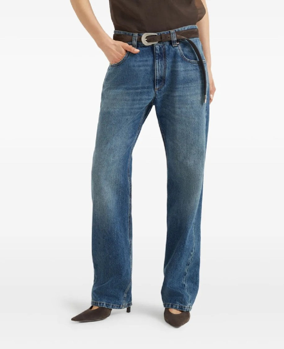 Brunello Cucinelli Classic Straight-Leg Denim Trousers