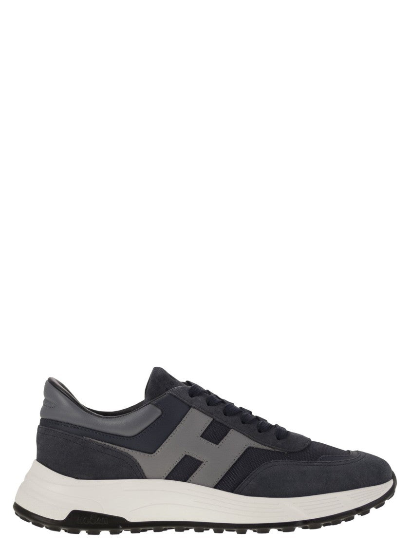 Hogan Hyperlight - Suede And Canvas Sneakers