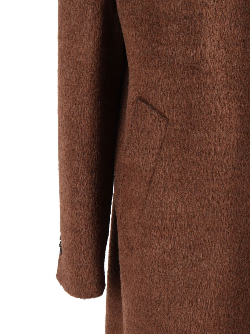 Luigi Bianchi Classic Tailored Coat With Structured Fit