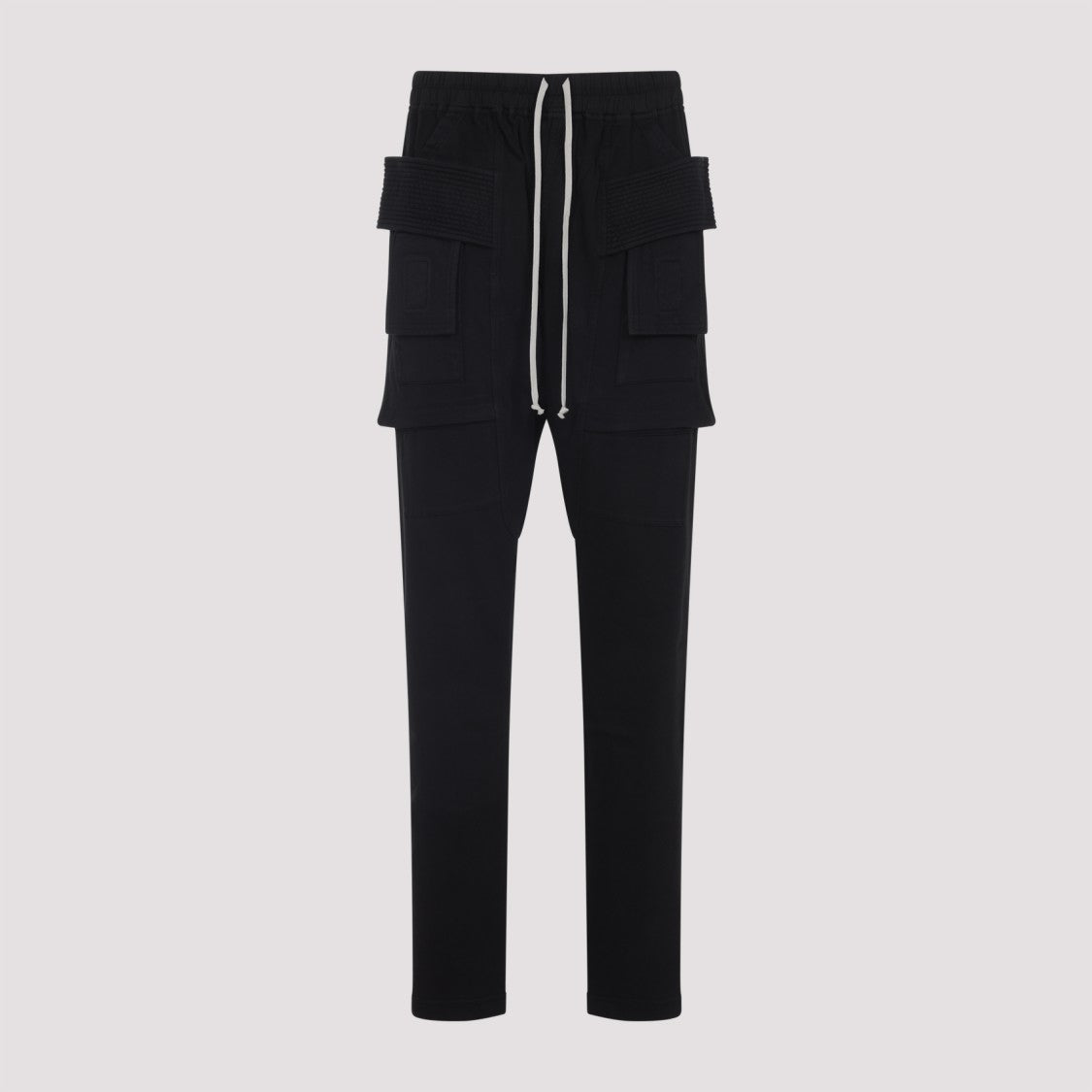 Drkshdw By Rick Owens Creatch Cargo Black Cotton Pants
