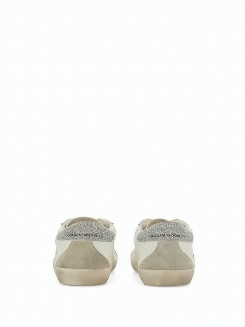 Golden Goose Low-Top Sneakers With Distressed Finish And Glitter Accents