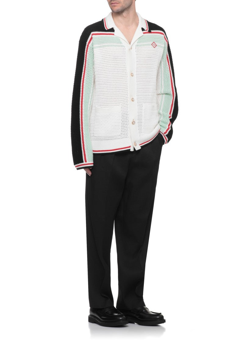 Casablanca Faux Crochet Shirt
