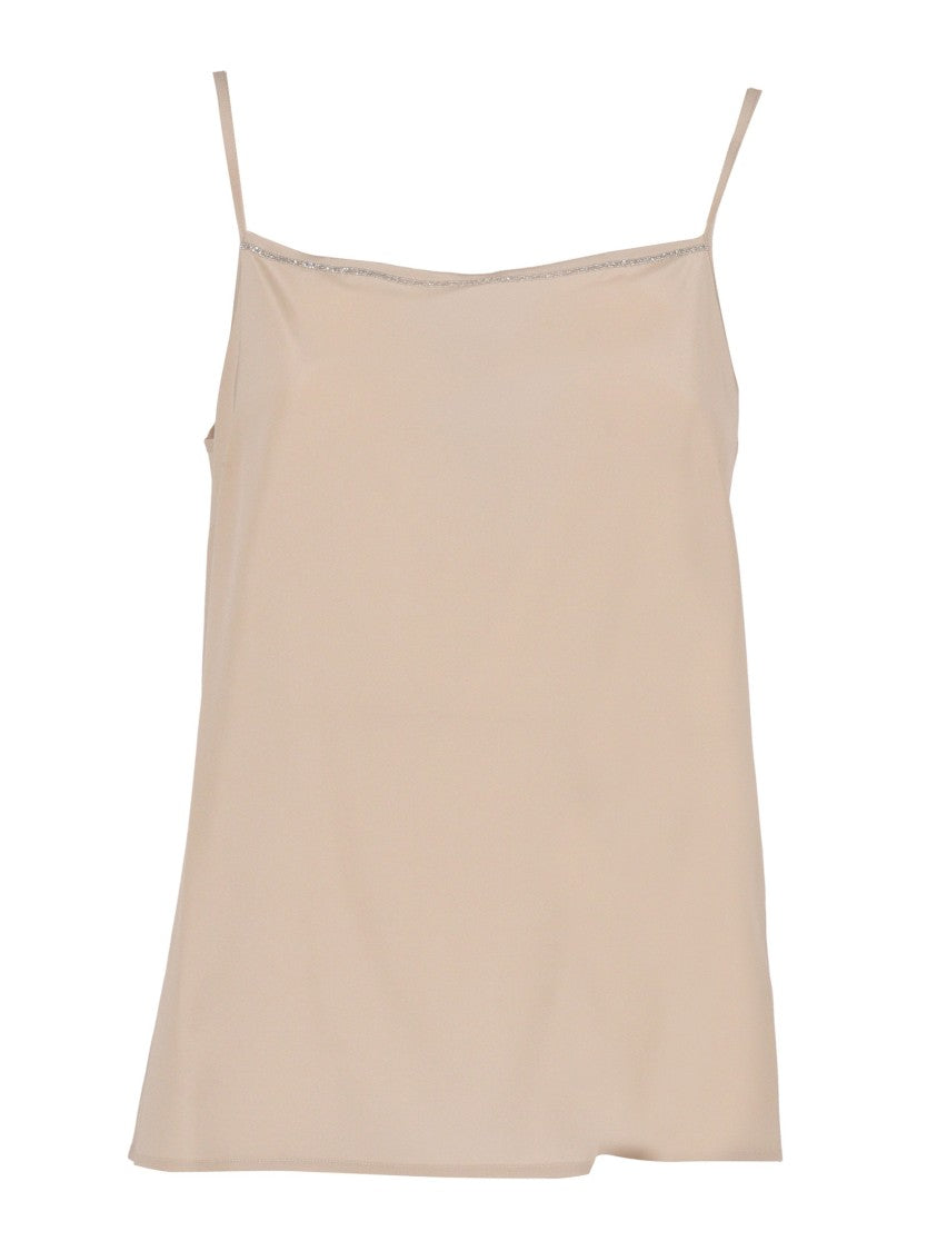 Peserico Silk Blend Camisole With Slim Straps