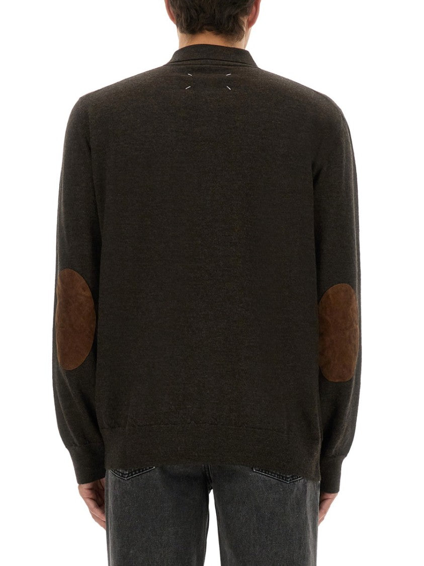 Maison Margiela Wool Polo With Classic Collar