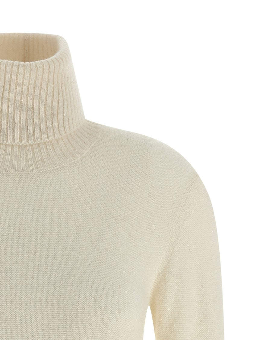 Fabiana Filippi Sequin Turtleneck Sweater