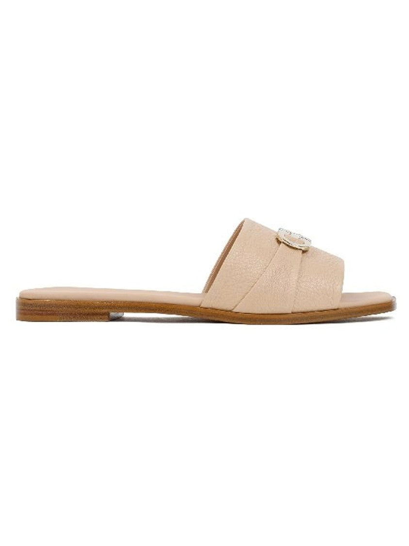Salvatore Ferragamo Beige Leather Sandals