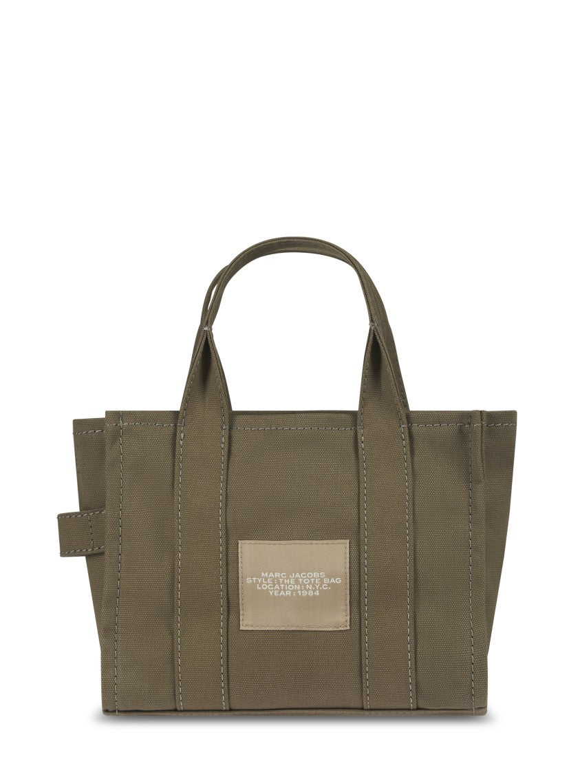 Marc Jacobs Structured Brown Cotton Tote Bag