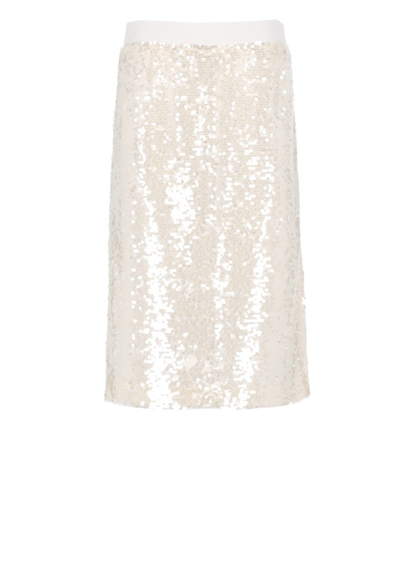 Peserico Ivory Midi Skirt