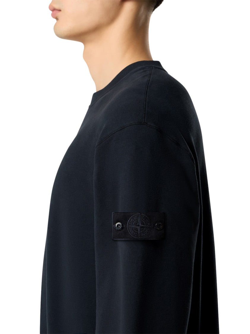 Stone Island Relaxed Fit Shrunken Crew Neck Sweater
