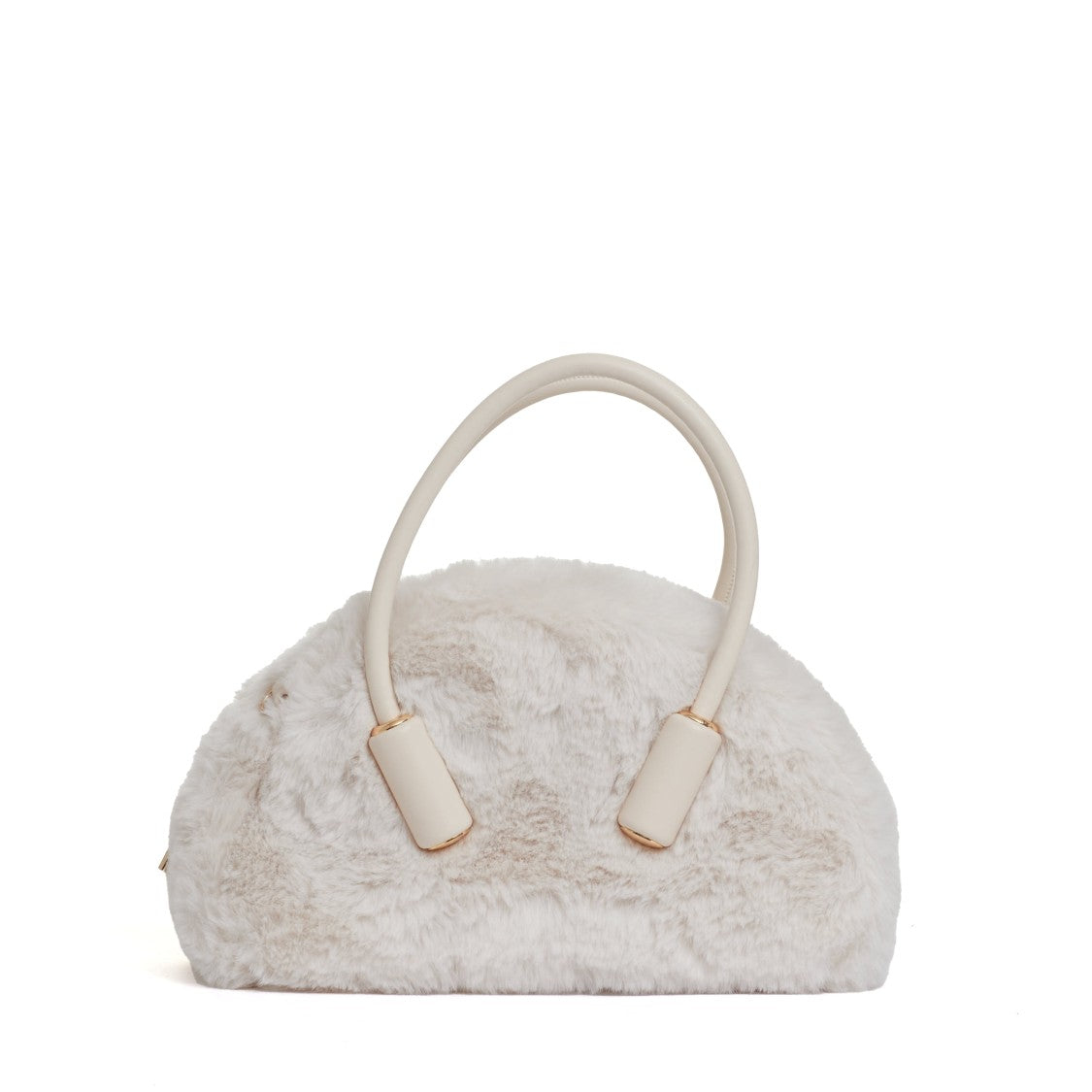 Themoirè Shell-Colored Eco Fur Trunk
