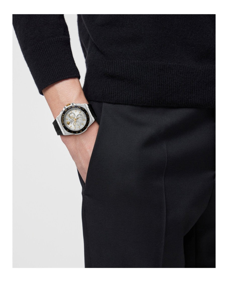 Versace Greca Extreme Chrono Silicone Watch