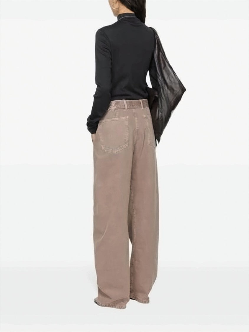 Lemaire Fitted Turtleneck Top With High Neckline And Smooth Fabric
