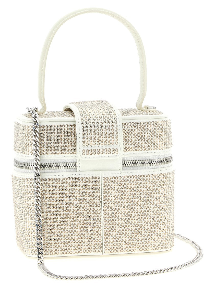 Self-Portrait 'Satin Rhinestone Vanity Case' Handbag