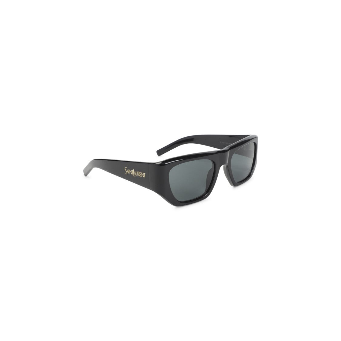 Saint Laurent Rectangular Frame Sunglasses With Gold-Tone Logo