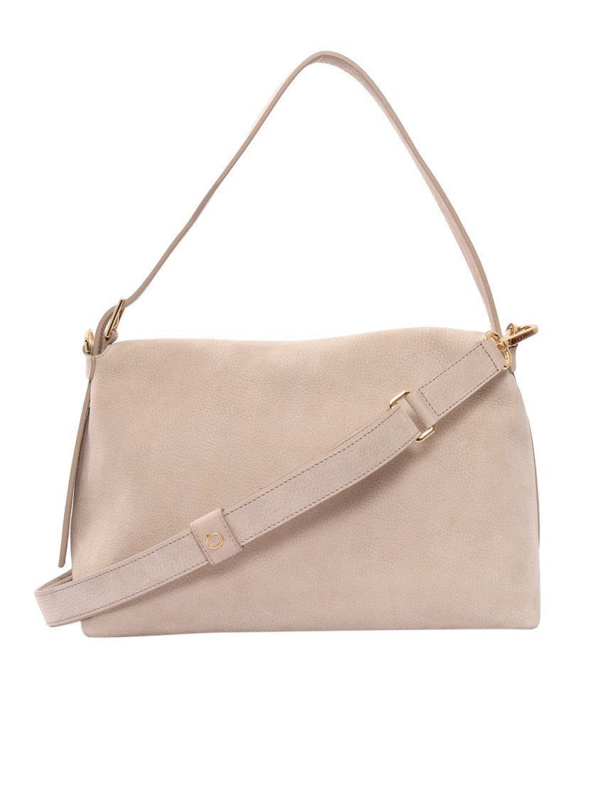 Claudio Orciani Rectangular Calf Leather Handbag With Gold-Tone Hardware
