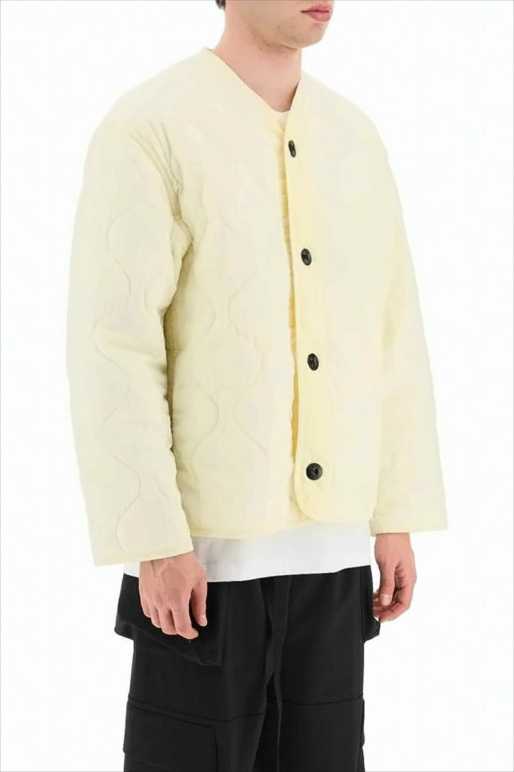Oamc Quilted Padded Jacket With Design