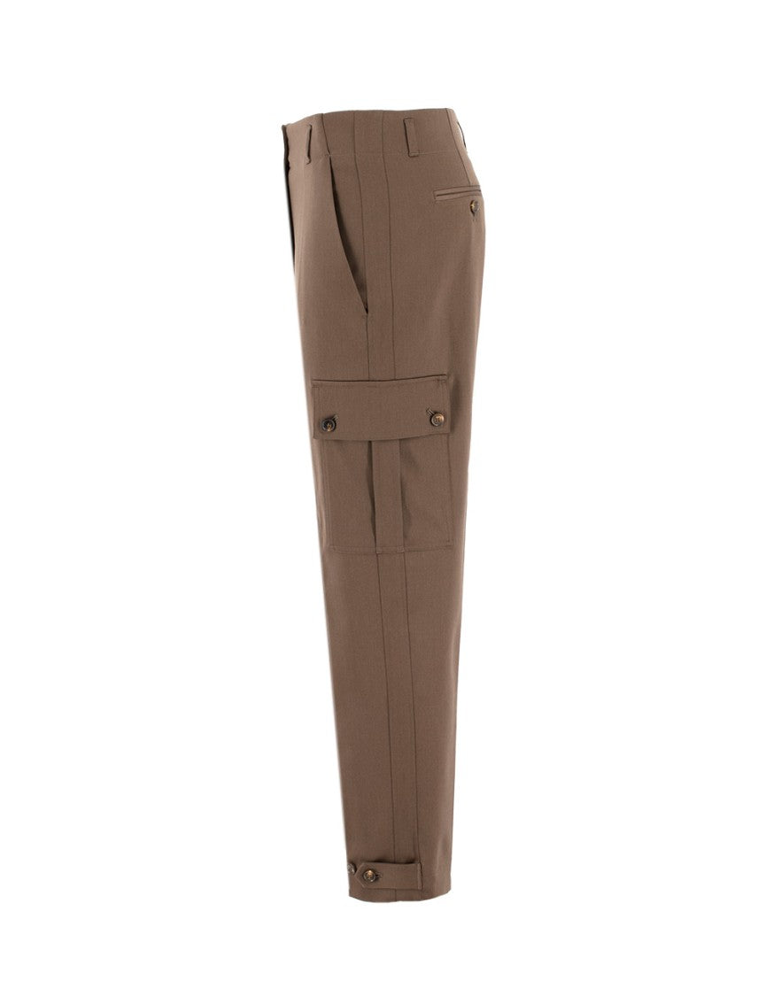 Kiton Brown Cargo Trousers