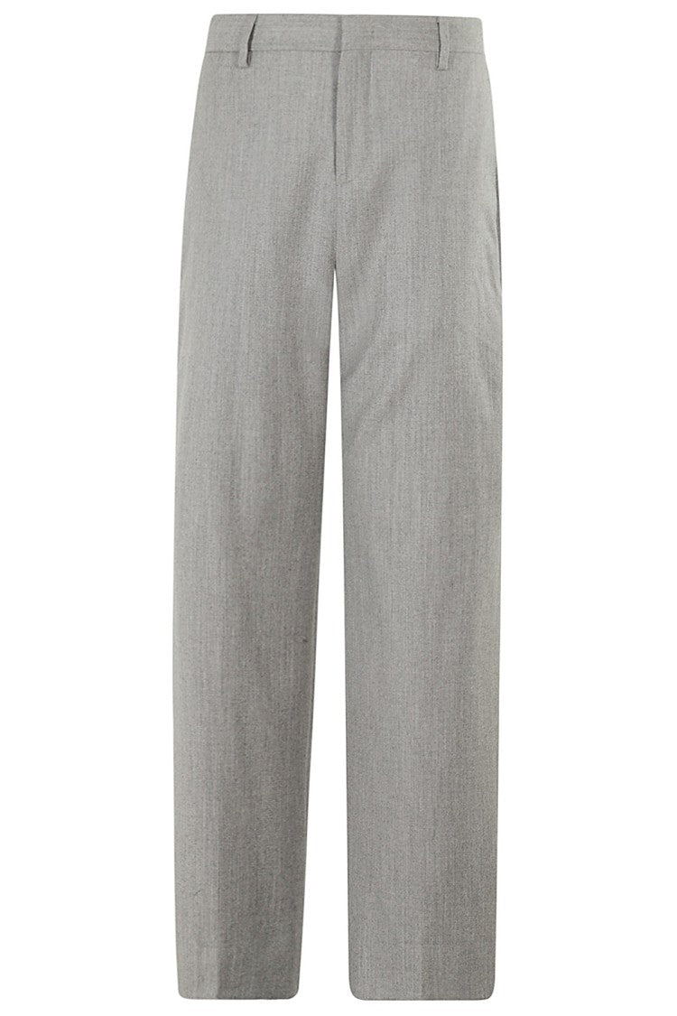 Briglia Pearl Gray Straight-Leg Briglia Pants With Classic Features