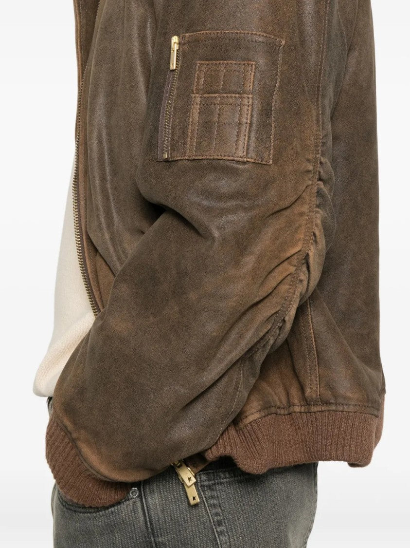Golden Goose Zip-Fastening Leather Jacket