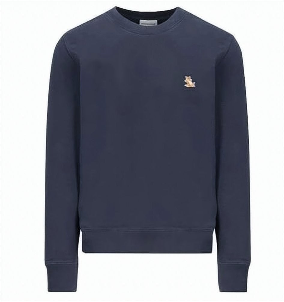 Maison Kitsuné Relaxed-Fit Long-Sleeve T-Shirt With Embroidered Fox Logo