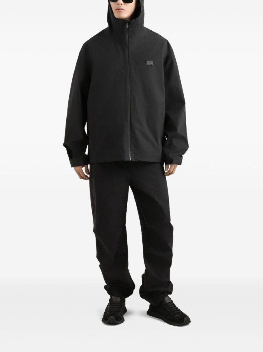 Dolce & Gabbana Bomber Jacket With Logo Plaque