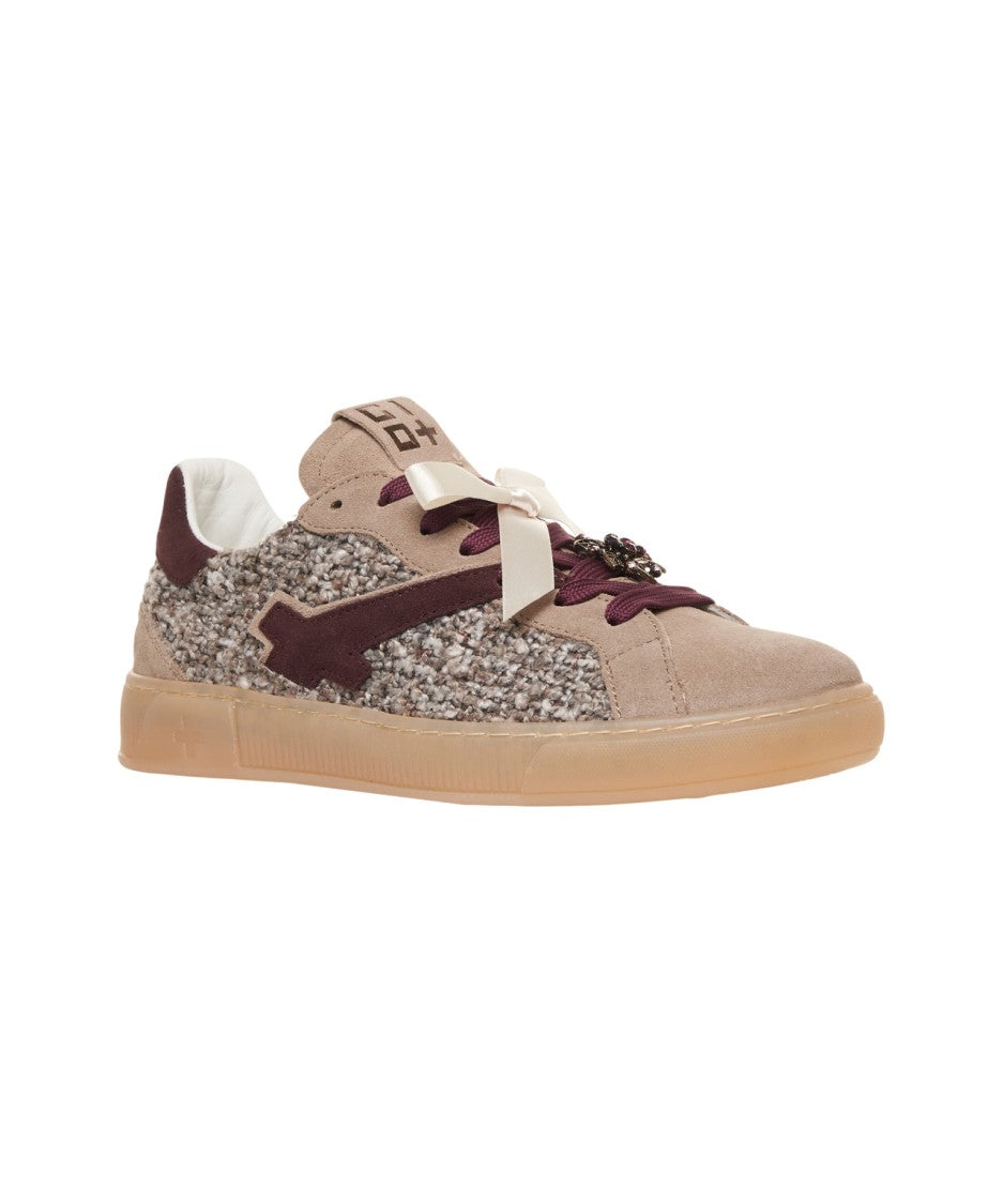 Gio+ Breathable Mesh Sneakers With Suede Details