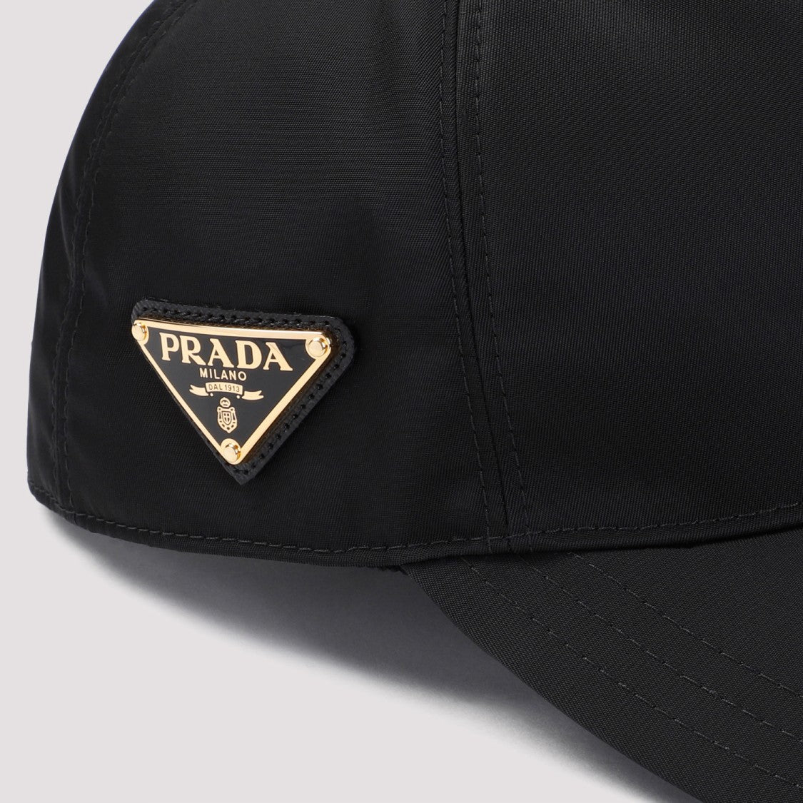 Prada Baseball Cap With Signature Logo