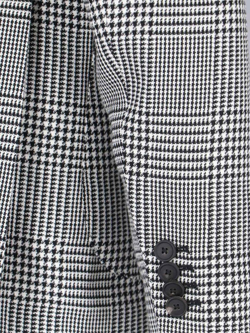 Tagliatore Pied De Poule Blazer – White/Black