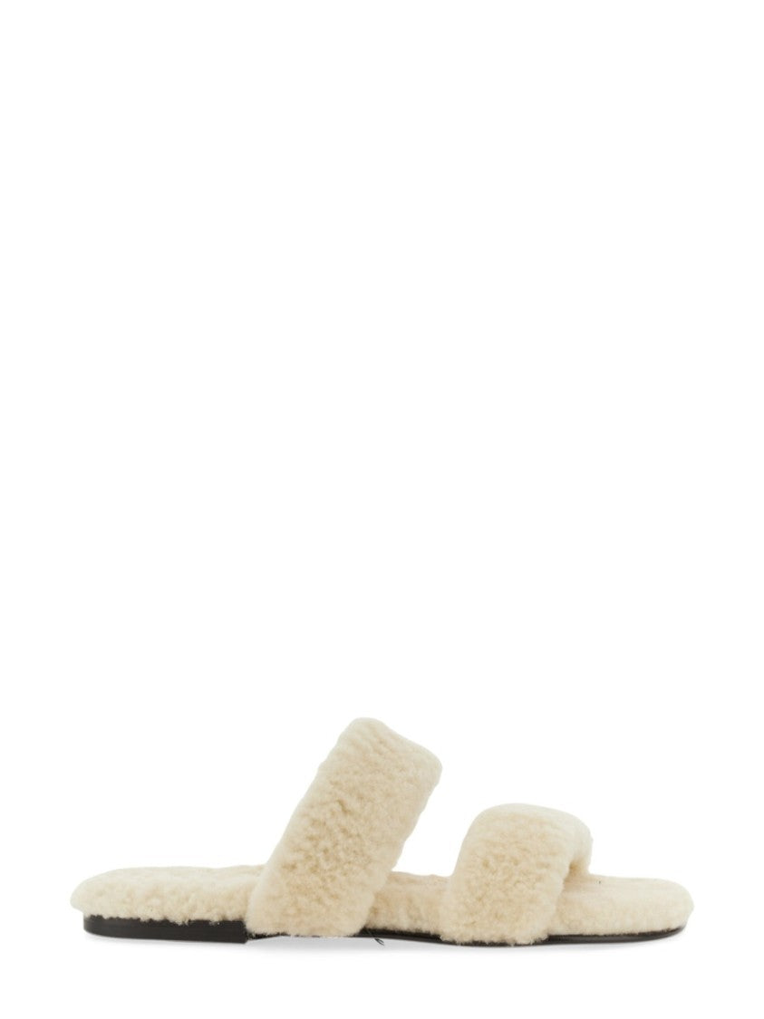 Saint Laurent Shearling Sandal