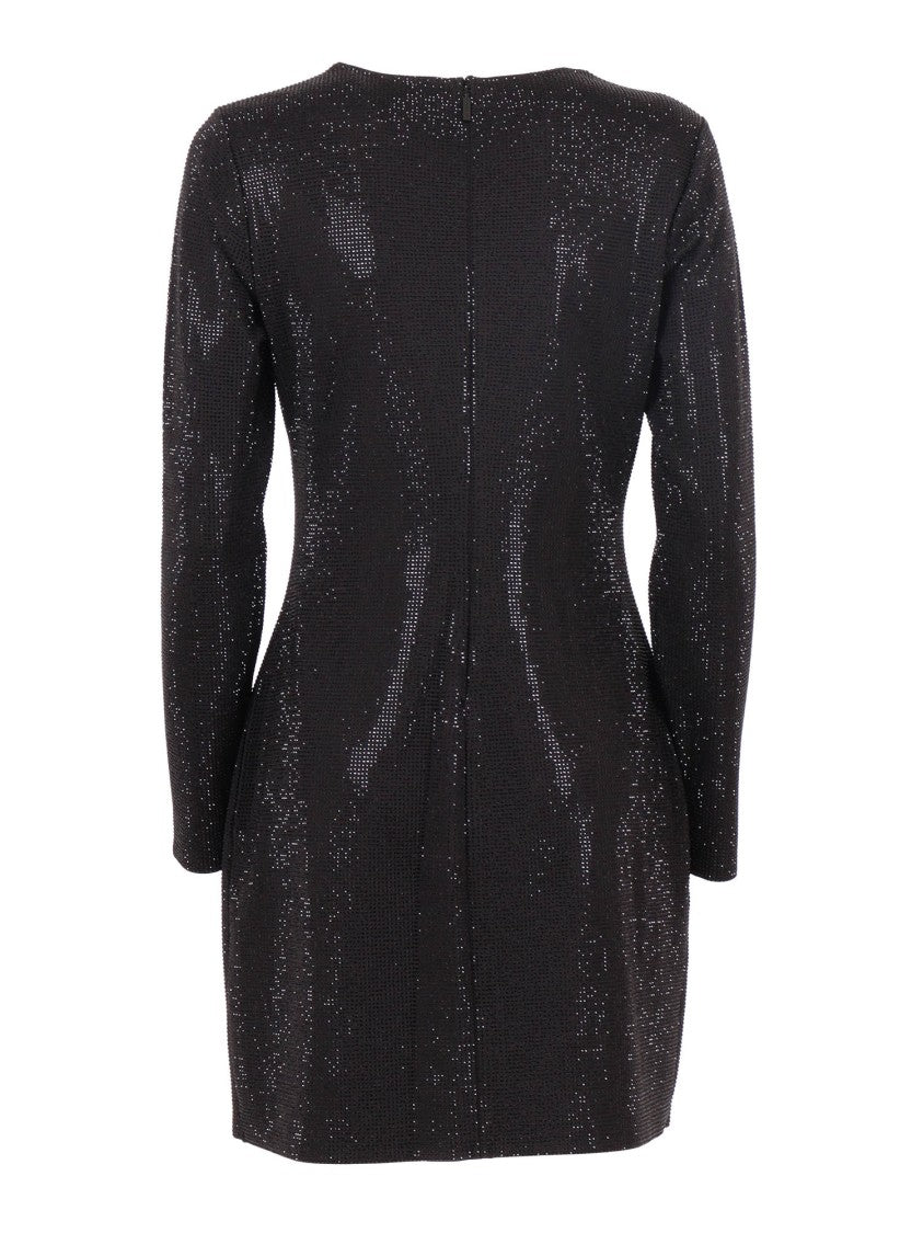 Michael Kors Rhinestone Ls Mini Dress