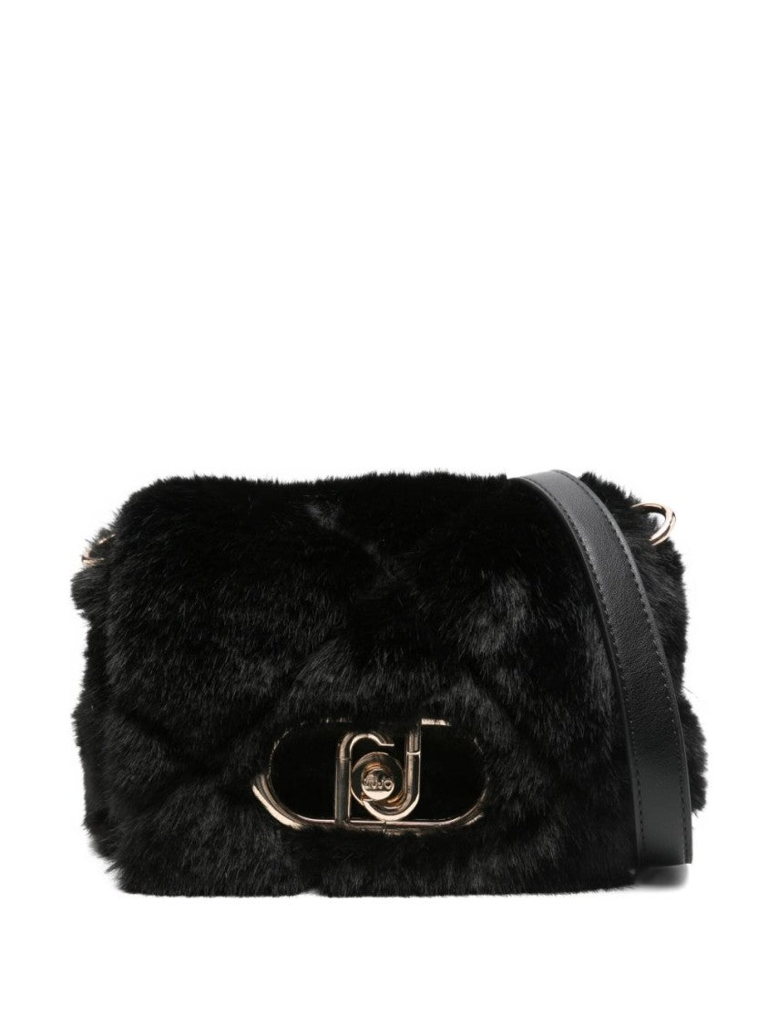 Liu Jo Quilted Faux Fur Shoulder Bag