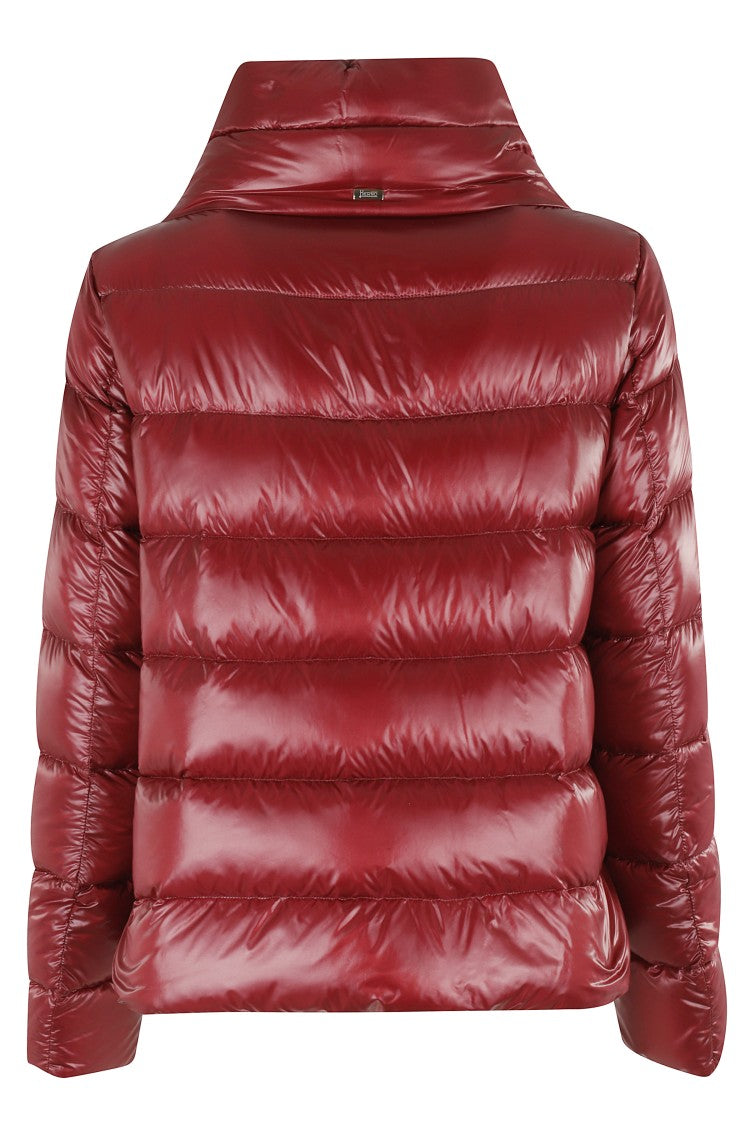Herno Burgundy Monogram Down Jacket