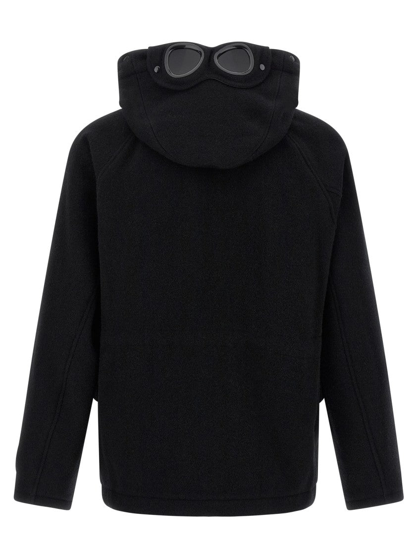 C.P. Company Hooded Wool Jacket With Integrated Goggles