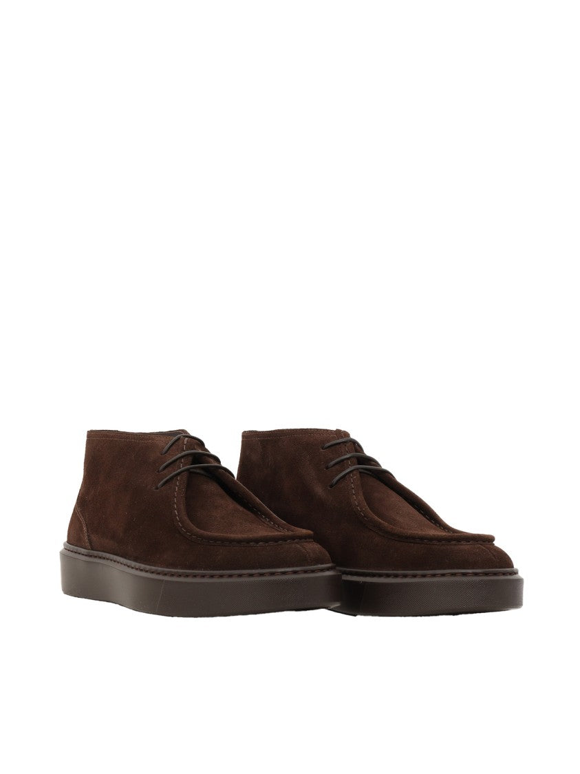Doucal's Chukka Sneakers With Suede Finish And Thick Sole