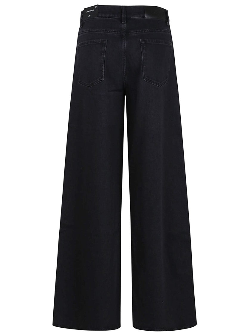 7 For All Mankind High-Waisted Wide-Leg Jeans With Bold Cuffs