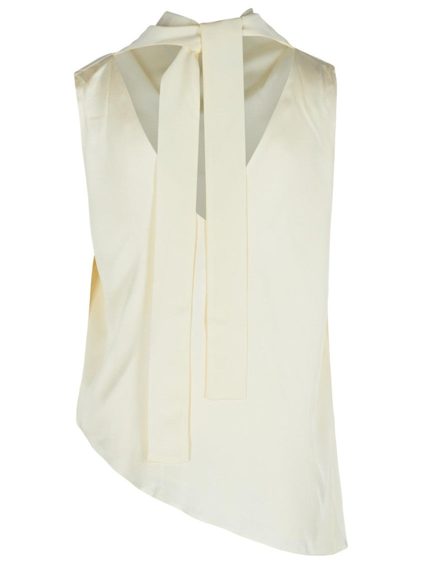 Róhe Cream Viscose Blend Tank Top