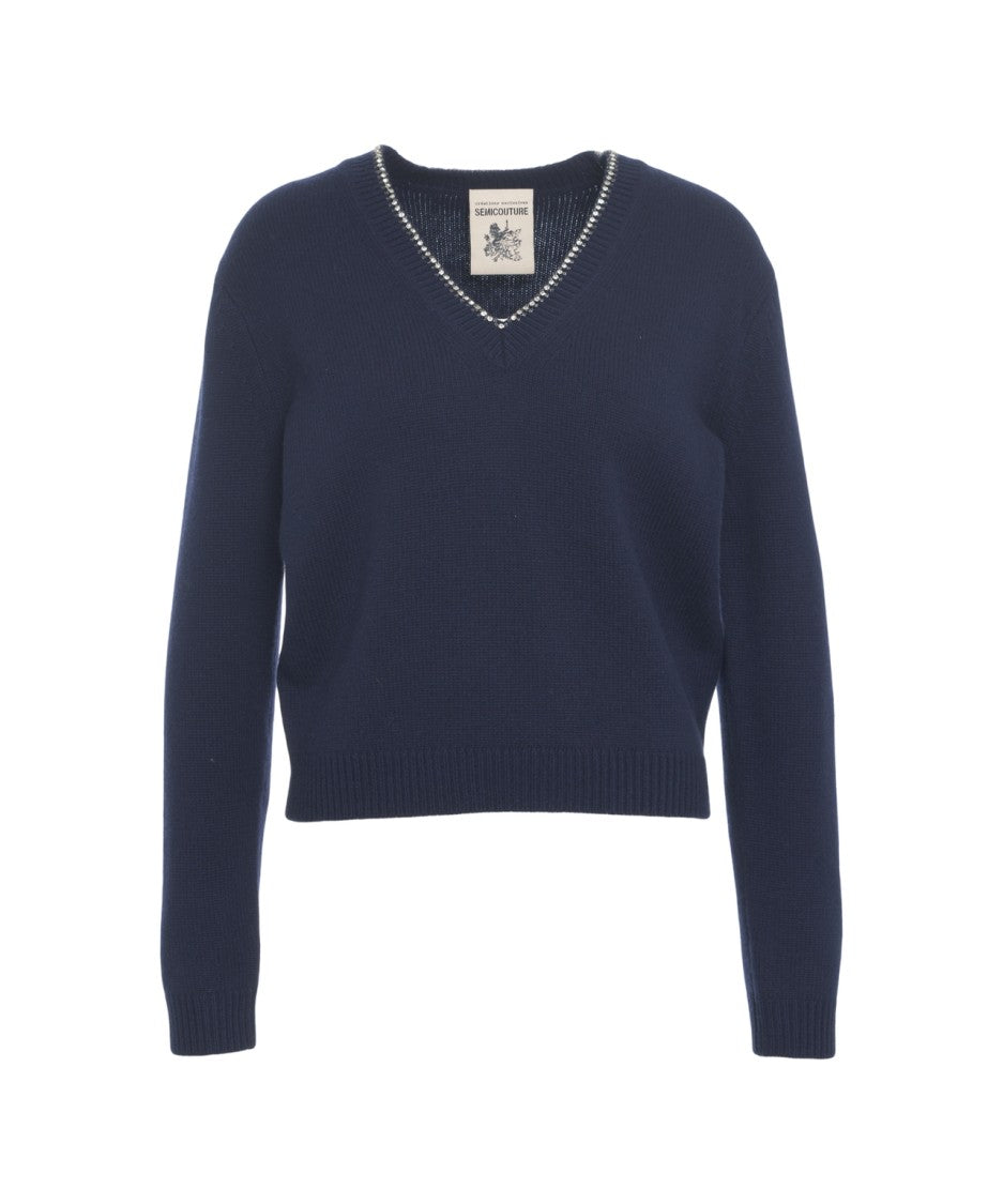 Semi Couture 'Nahia' Rhinestone Sweater