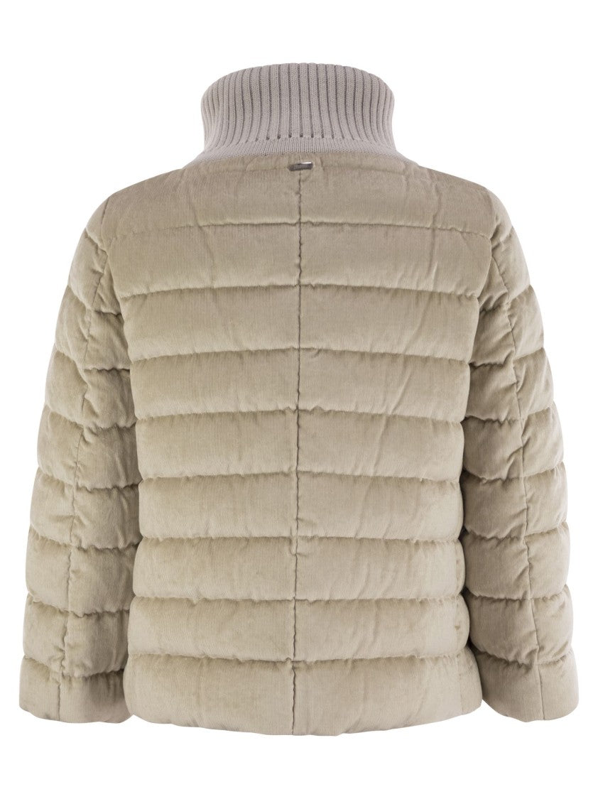 Herno Resort Hood In Dusty Velvet