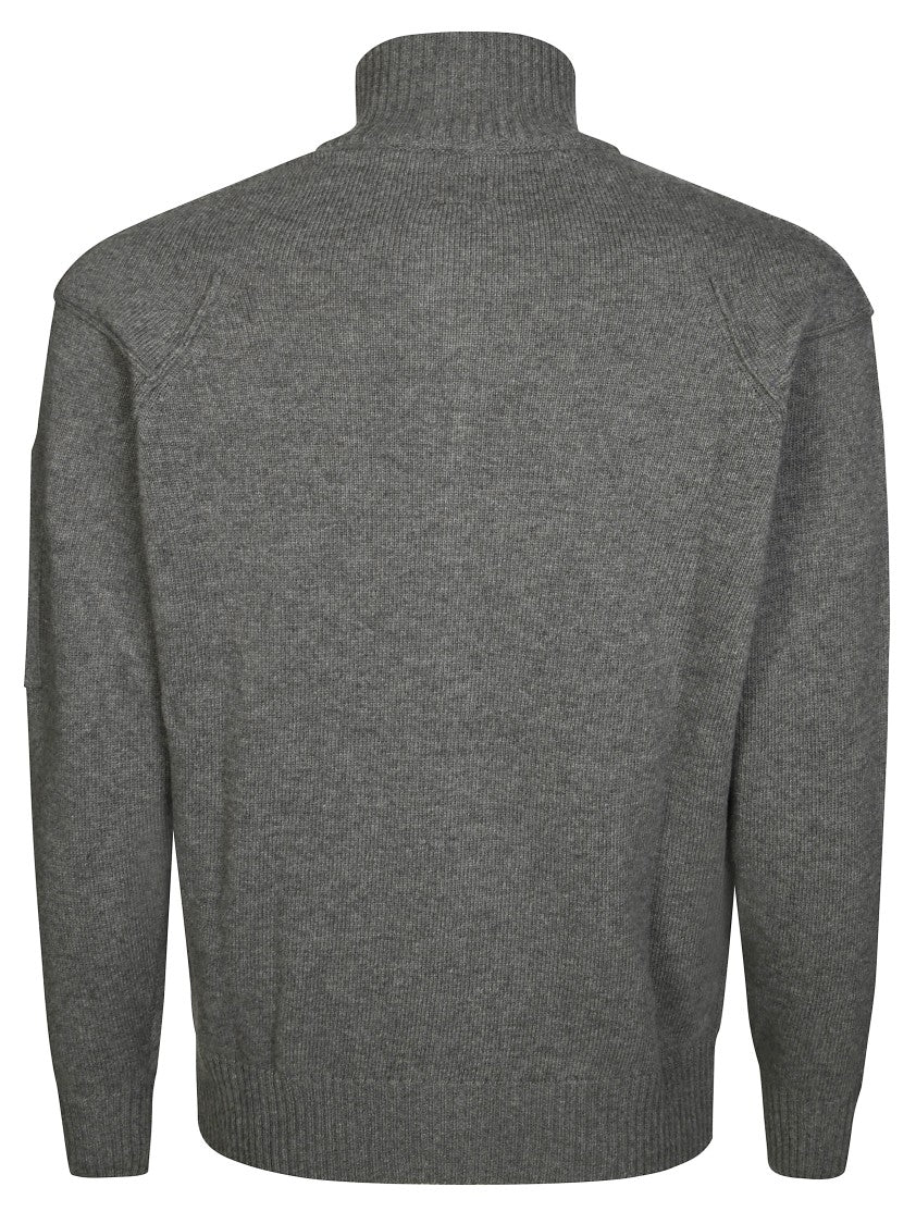 C.P. Company Knitwear Cardigan In Lambswool Grs