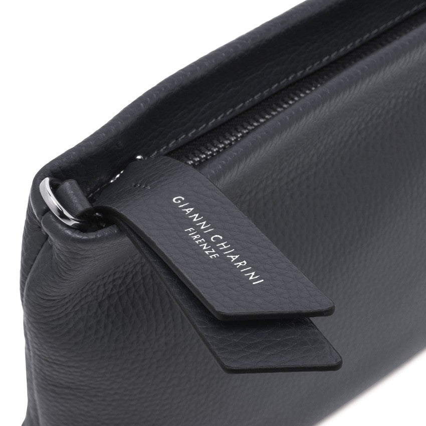 Gianni Chiarini Textured Leather Clutch With Chain Strap