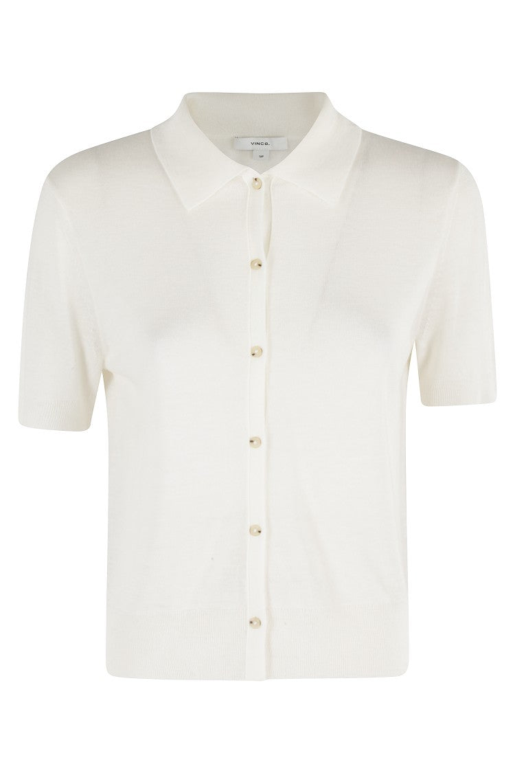 Vince Collared Button Up Sweater