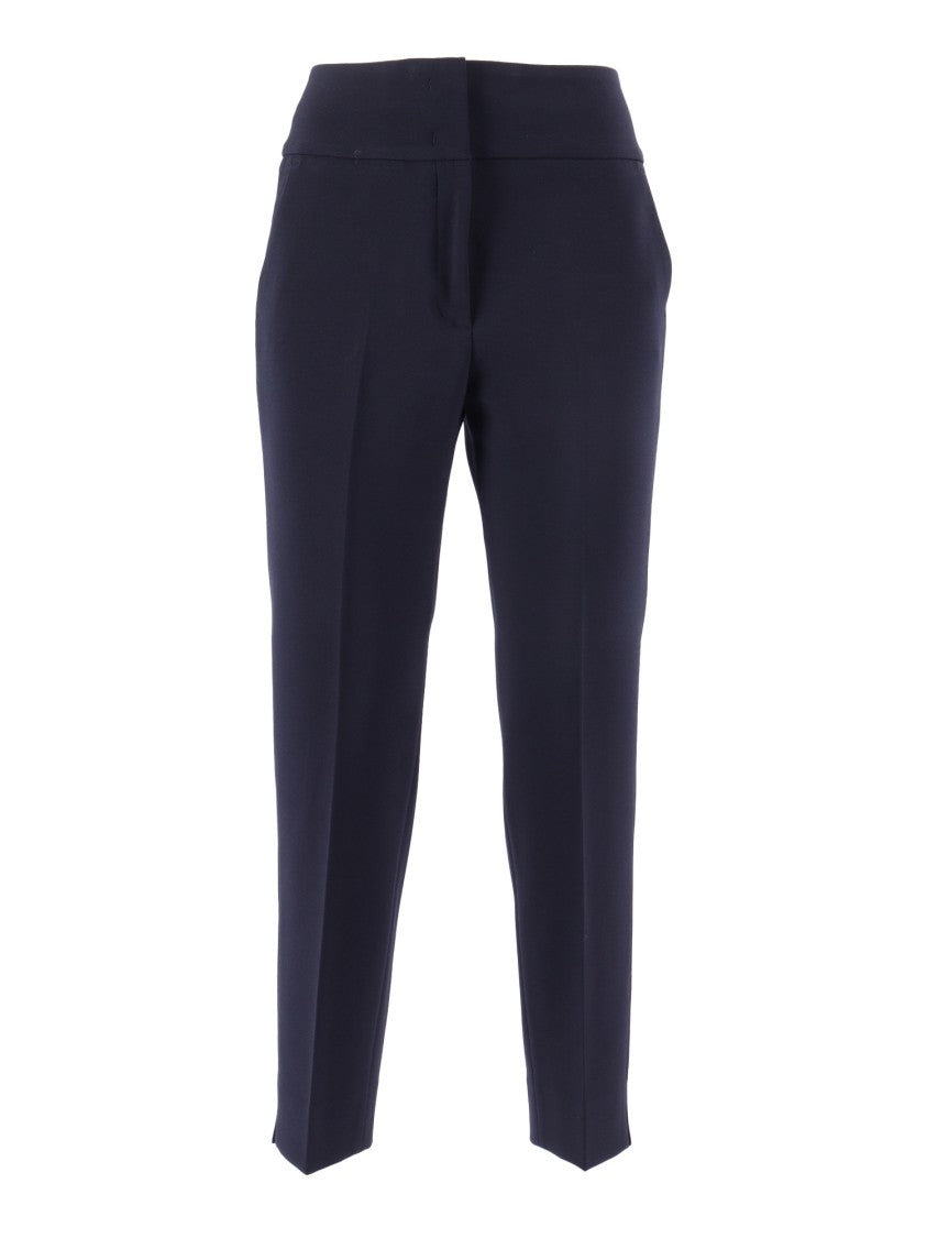 Peserico Cropped Tailored Trousers With Mid-Rise Waistband