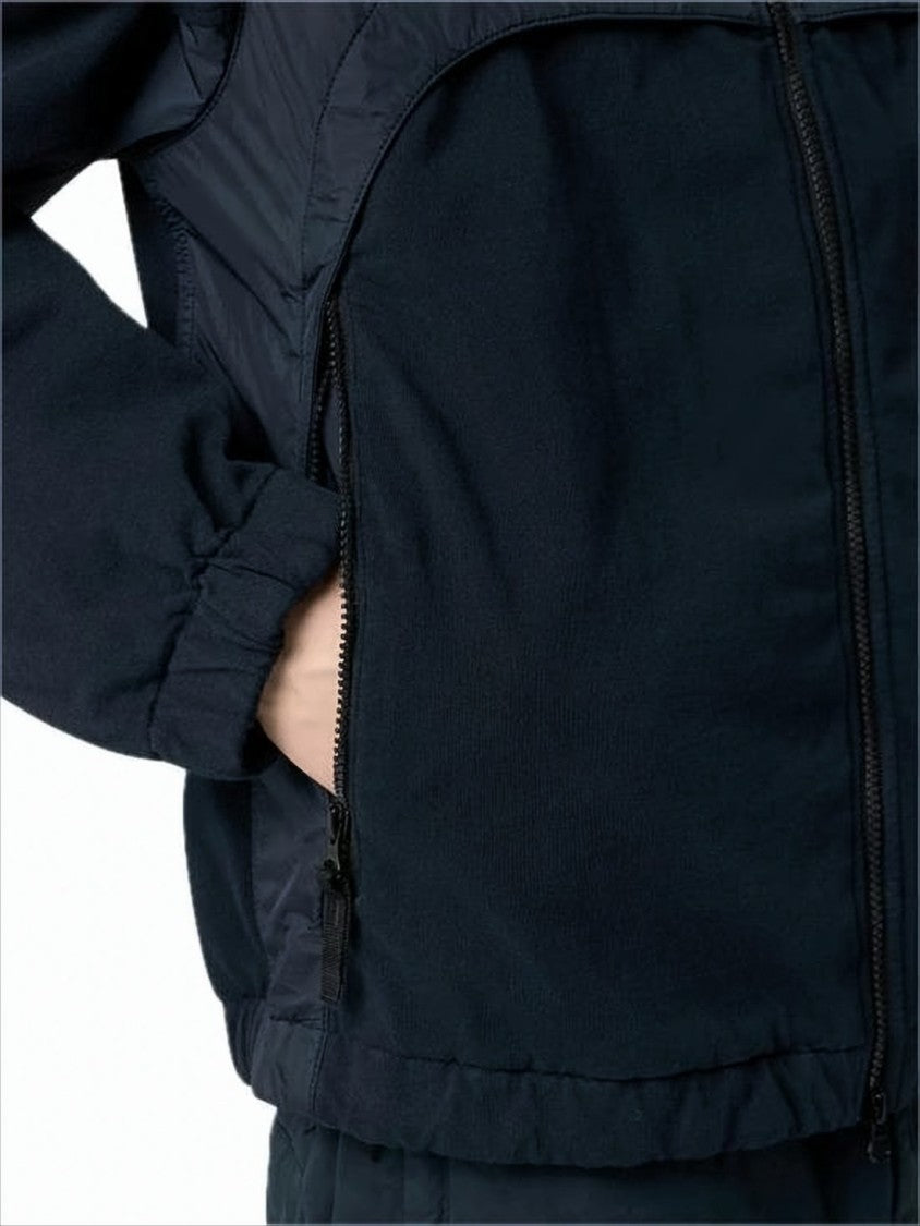 Stone Island Hooded Casual Jacket With Color-Blocked Design