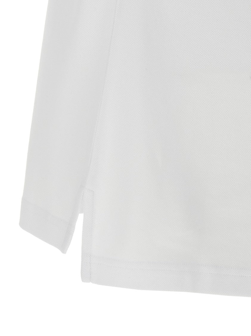 Moschino Piqué Cotton Polo Shirt With Logo Print