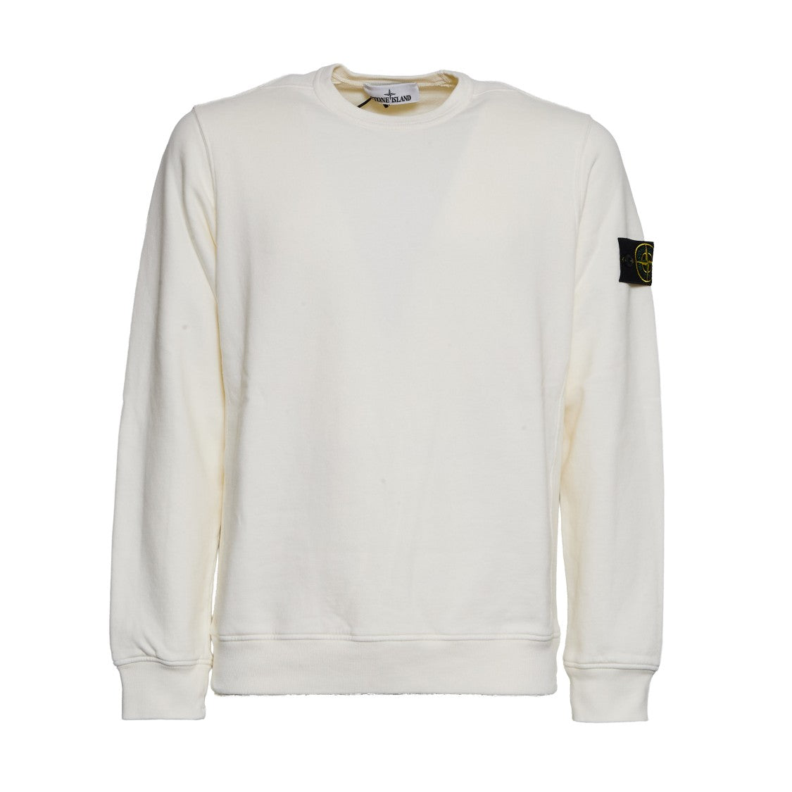 Stone Island Brushed Organic Cotton Fleece Crewneck Sweatshirt