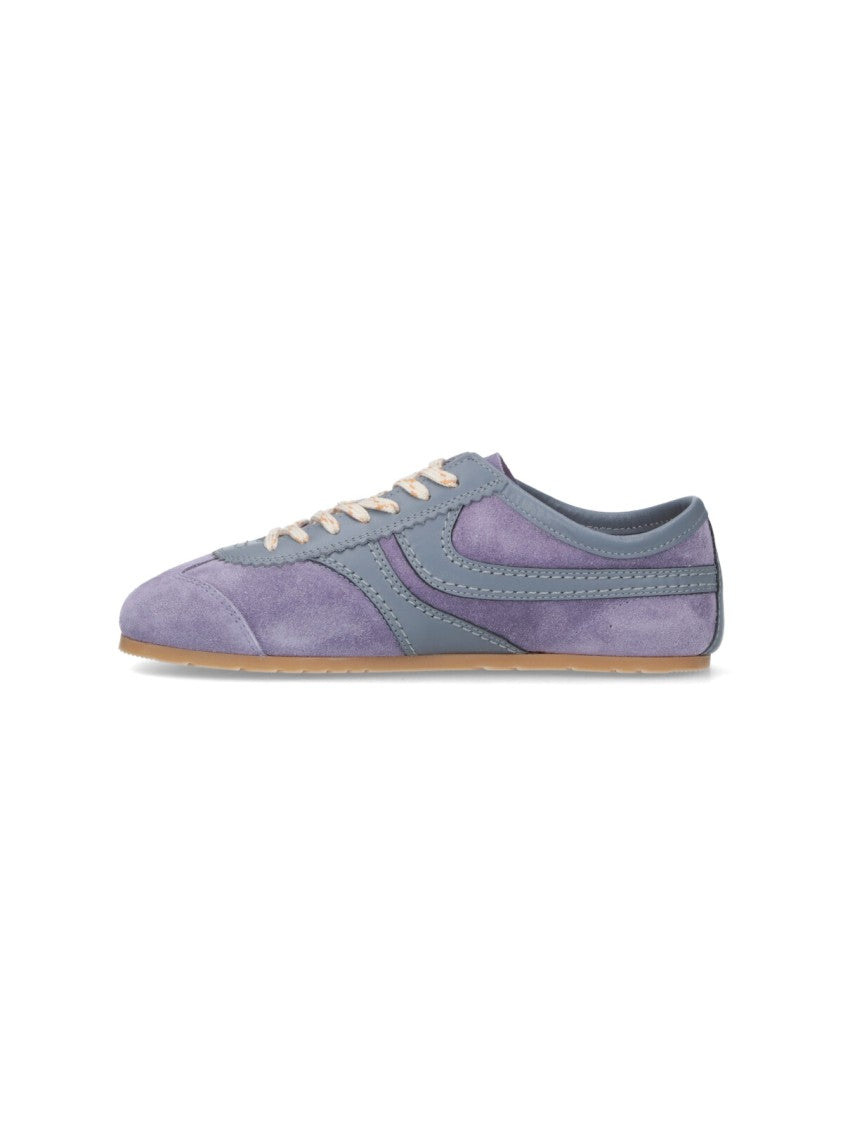 Dries Van Noten Low-Profile Sneakers With Suede And Leather Accents