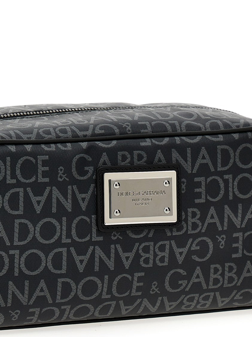 Dolce & Gabbana Leather Toiletry Bag